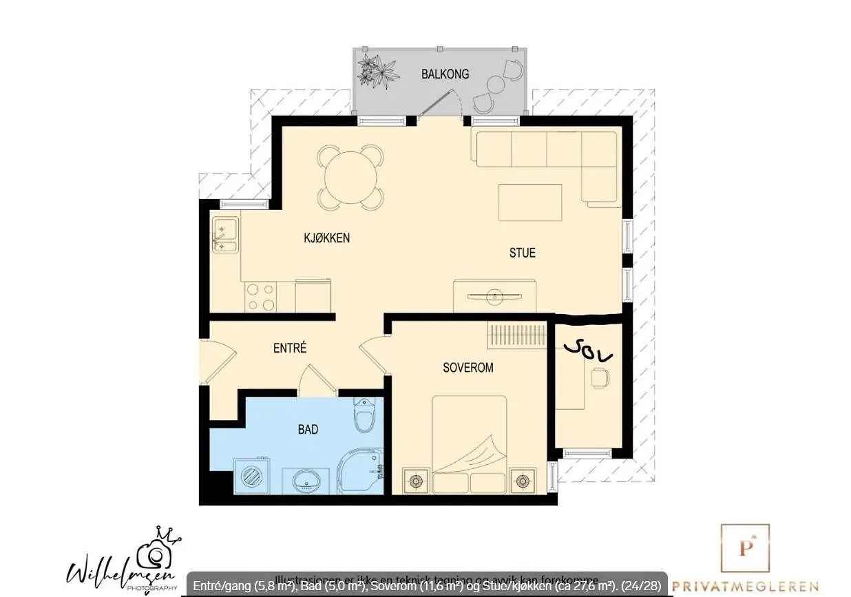 Appartamento Penthouse With Private Balcony In The City Centre Of Bergen