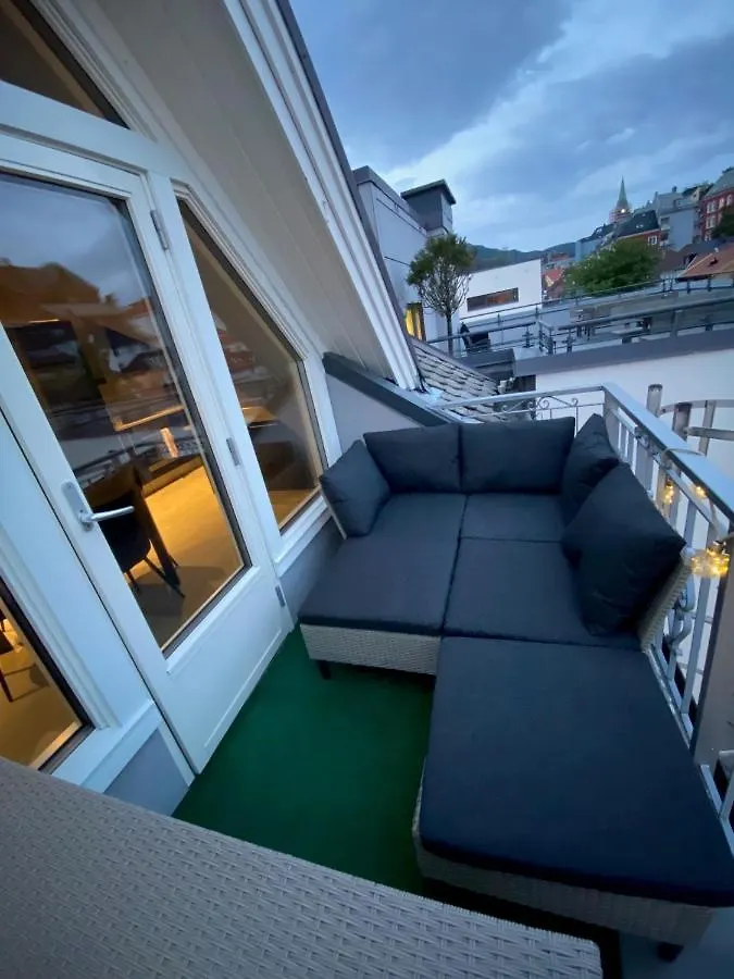 Appartamento Penthouse With Private Balcony In The City Centre Of Bergen Norvegia